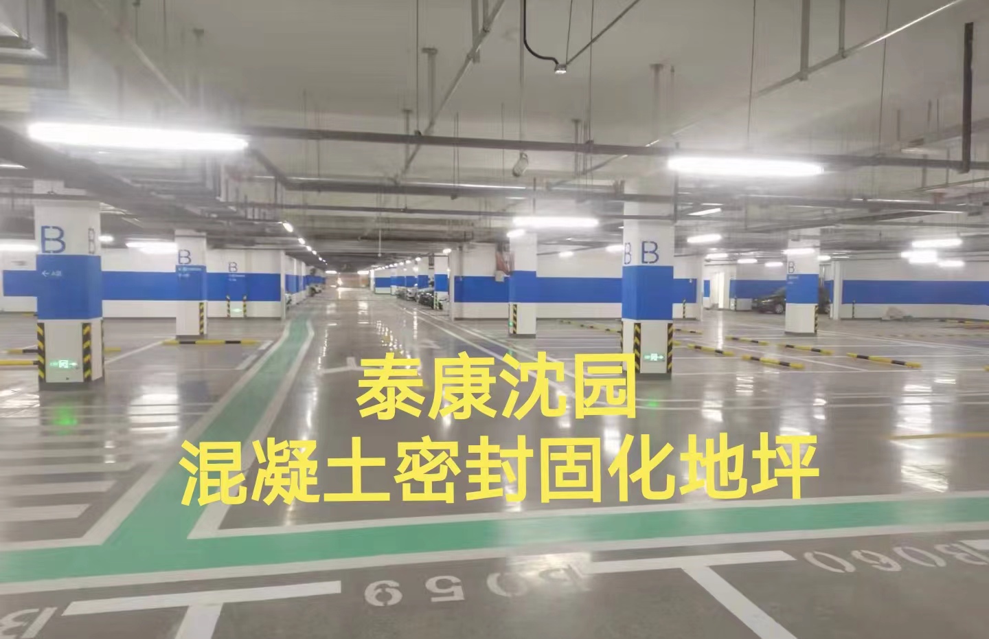 混凝土密封固化地坪-泰康沈園